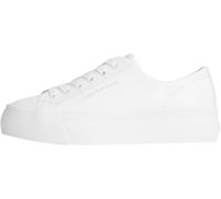 Calvin Klein Baskets Vulcanisées Femme Flatform Low en Cuir, Blanc (Triple Bright White), 41