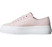 Calvin Klein Baskets Vulcanisées Femme Lace Up Corduroy Compensées, Rose (Hushed Pink), 40