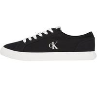 Calvin Klein Baskets Vulcanisées Homme Canvas Basses, Noir (CK Black/Bright White), 41