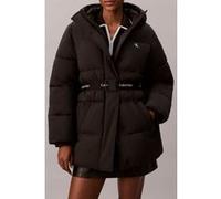 Calvin Klein Belted Midweight Puffer Black Taille: L | Parkas Outlet | Femme | Le Noir