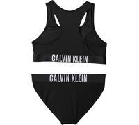 Calvin Klein Bikini Fille Bralette Set avec Ceinture Emblématique, Noir (Pvh Black), 10-12 Ans