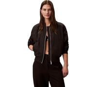 Calvin Klein Blouson aviateur en nylon essentiel LV047F505G pour femme, noir, taille L