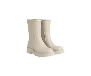 Calvin Klein Bottes de Pluie Femme Mid Rubber Chunky, Ivoire (Chateau), 37