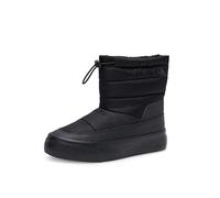 Calvin Klein Bottes Mid Boot Femme Snowboot Nylon Mix Compensées, Noir (Triple Black), 39