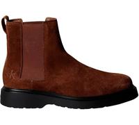 Calvin Klein Bottines Chelsea Homme Combat en Daim, Marron (Sorrel Horse/Black), 41