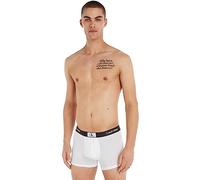 Calvin Klein Boxer Homme Caleçon Coton Stretch, Blanc (White), L