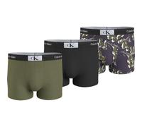 Calvin Klein Boxer Homme Lot De 3 Caleçon Coton Stretch, Multicolore (Olv Branch, Bl, Ripple Floral_Myso), XS