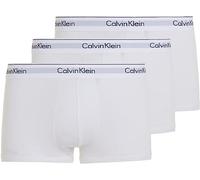 Calvin Klein Underwear MODERN COTTON STRETCH TRUNK 3-PACK men Boxers & Briefs white taille: S