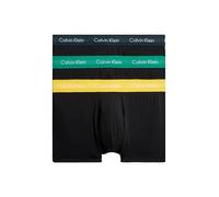 Calvin Klein Boxer Homme Lot De 3 Caleçon Taille Basse Coton Stretch, Multicolore (B-Chrcl Hthr/Mrngsd Yw/Flg Grn Wb), S
