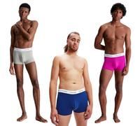 Calvin Klein Boxer Homme Lot De 3 Caleçon Taille Basse Coton Stretch, Multicolore (Slv Sprgs/Pal Pk/Bl Dpts W/Wh Wb), S