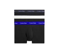 Calvin Klein Boxer Homme Lot De 3 Caleçon Taille Basse Coton Stretch, Noir (B- Ptm Gry, Spc Blu, Vprs Gry Wbs), XL