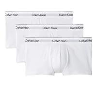 CALVIN KLEIN Boxers bas de taille en coton extensible Icon, lot de 3, blanc, 4XL