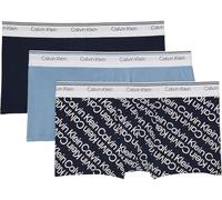 Calvin Klein Boxers Caleçons Lot de 3 Homme Balance Taille Basse, Multicolore (Pct/Dft/Sil), M