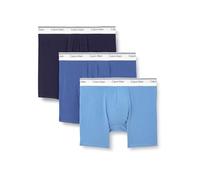 Calvin Klein Boxers Caleçons Lot de 3 Homme Balance Taille Basse, Multicolore (Turbulence/CK CK Logo_Black/ Black), L