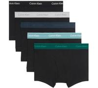 Calvin Klein Boxers Caleçons Lot de 5 Homme avec Ceinture Emblématique, Multicolore (Black Bodies W Ink/Zoni Beach/Turf/), S