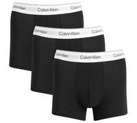 CALVIN KLEIN Boxers courts en coton extensible Icon, lot de 3, noir/blanc, taille