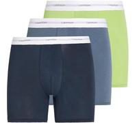 Calvin Klein Boxers Longs Lot de 3 Homme avec Ceinture Emblématique, Multicolore (Shoreline, Highline GR, Grisaille), L