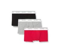 Calvin Klein Boxers Longs Lot de 3 Homme Balance avec Ceinture Emblématique, Multicolore (Turbulence/CK CK Logo_Black/ Black), L
