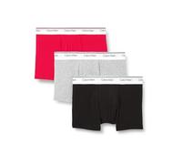 Calvin Klein Boxers Longs Lot de 3 Homme Balance avec Ceinture Emblématique, Multicolore (Turbulence/CK CK Logo_Black/ Black), S