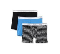 Calvin Klein Boxers Longs Lot de 3 Homme Balance avec Ceinture Emblématique, Noir (Black), XL