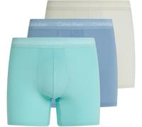 Calvin Klein Boxers Longs Lot de 3 Homme Boxer Brief Stretch, Multicolore (Faded Denim, Celadon Tint, Beau BL), S