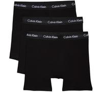 Calvin Klein Boxers Longs Lot de 3 Homme Boxer Brief Stretch, Noir (Black W Black WB), M