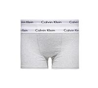 Calvin Klein Boxers Lot de 2 Garçon Coton Élasthanne, Multicolore (White/Grey Heather), 12-14 Ans