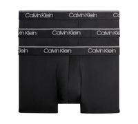 Calvin Klein Boxers Low Rise Homme Lot de 3 Caleçons Low Rise Trunk Coton avec Stretch, Noir (Black), M