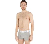 Calvin Klein Boxers Taille Basse Lot de 3 Homme Coton-Élasthanne, Gris (Grey Heather), XS
