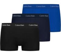 Calvin Klein Boxers Taille Basse Lot de 3 Homme Coton-Élasthanne, Multicolore (Black/Blueshadow/Cobaltwater Dtm Wb), M