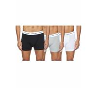 Calvin Klein Boxers Taille Basse Lot de 3 Homme Coton-Élasthanne, Multicolore (Black/White/Grey Heather), S