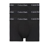 Calvin Klein Boxers Taille Basse Lot de 3 Homme Coton-Élasthanne, Noir (Black W Black Wb), M