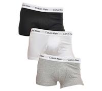 Calvin Klein Boxers Taille Basse Lot de 3 Homme sous-Vêtement, Multicolore (Black/White/Grey Heather), S