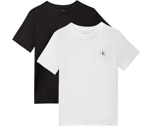 Calvin Klein Boys 2-Pack Monogram Top IB0IB01093 White (White/Black) 14 Years