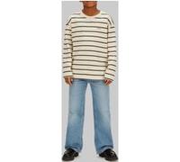 Calvin Klein Boys Stripe T-shirt L/s White Gray/ck Black Taille: 12 | T-Shirts Outlet | kids | Blanche