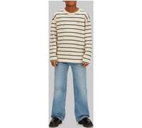 Calvin Klein Boys Stripe T-shirt L/s White Gray/ck Black Taille: 16 | T-Shirts Outlet | kids | Blanche