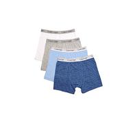 Calvin Klein Boys Underwear 4 Pack Boxer Briefs-Basics Value Pack Boxeur ajusté, Bleu/Gris/Blanc, X-Large Fille