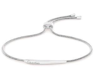 Calvin Klein Bracelet en chaîne pour Femme Collection ELONGATED DROPS en Acier inoxidable