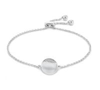 Calvin Klein Bracelet en chaîne pour Femme Collection MINIMAL CIRCULAR avec cristaux - 35000134