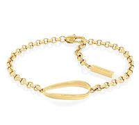 Calvin Klein Bracelet en Chaîne pour Femme Collection PLAYFUL ORGANIC SHAPES en Or Jaune avec un Charm - 35000358