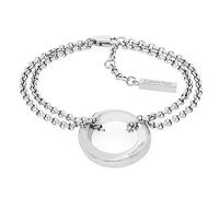 Calvin Klein Bracelet en Chaîne pour Femme Collection TWISTED RING en Acier Inoxydable avec un Charm - 35000336