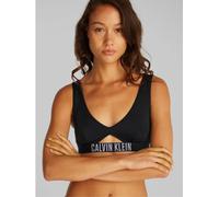 Calvin Klein Haut de Bikini Brassière Femme Ajouré, Noir (Pvh Black), L