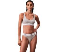Calvin Klein Brassière Femme Lightly Lined avec Basque Élastique, Gris (Grey Heather), XL