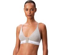 Calvin Klein Brassière Femme Lightly Lined Triangle Décolleté Plongeant, Gris (Grey Heather), S