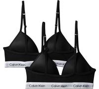 Calvin Klein Brassières Lot de 2 Fille Triangle, Noir (Pvhblack/Pvhblack), 14-16 Ans
