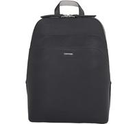 Calvin Klein Business Backpack_Saffiano K60K611676, Sacs à Dos Femme, Noir (CK Black/Sand Pebble), OS