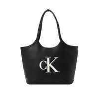 Calvin Klein - Sac Cabas Signature Monogram pour Ordinateur Portable - Femme - Sacs - Noir - Taille: ONE Size