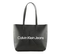 Calvin Klein Cabas Sac Femme avec Fermeture Éclair, Noir (Black), Taille Unique