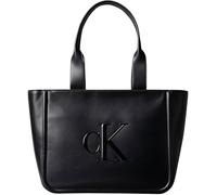 Calvin Klein Cabas Sac Femme Bold Medium avec Logo, Noir (Black), Taille Unique