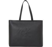 Calvin Klein Cabas Sac Femme Sculpted Slim avec Logo, Noir (Black), Taille Unique